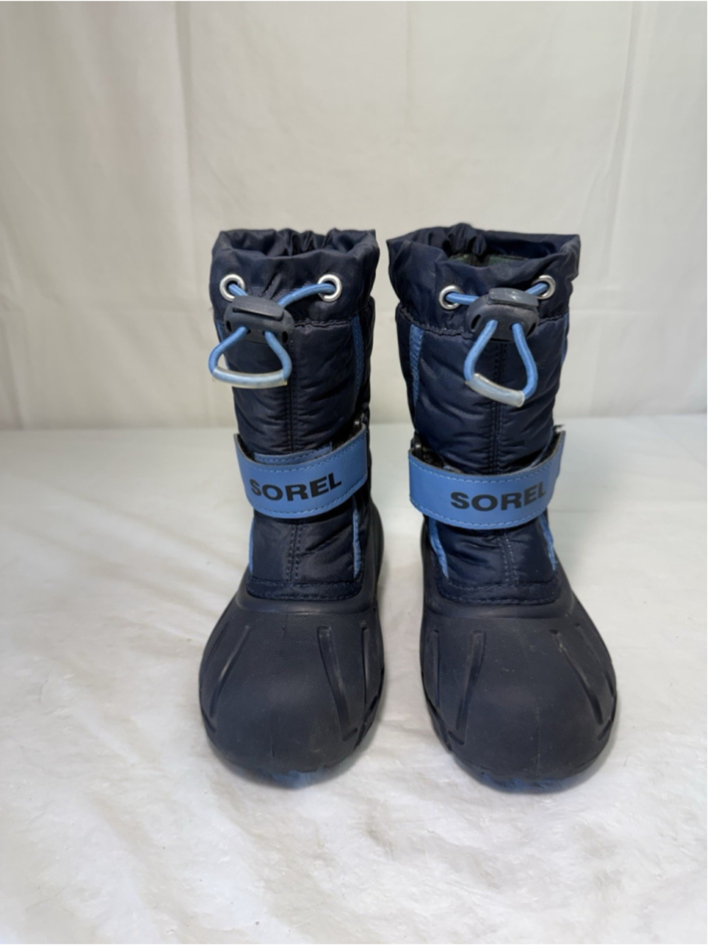 SOREL Black & Blue Flurry Waterproof Snow Boots TODDLER Size 9
